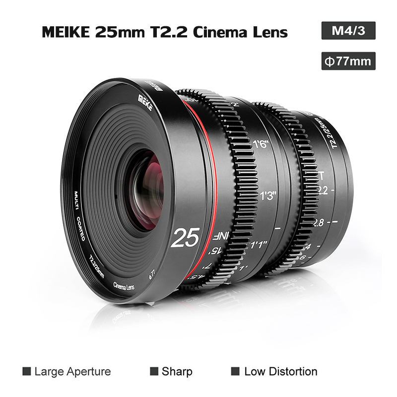 Lens MEIKE 16mm T2.2 Manual Focus Cine Lens for M4/3